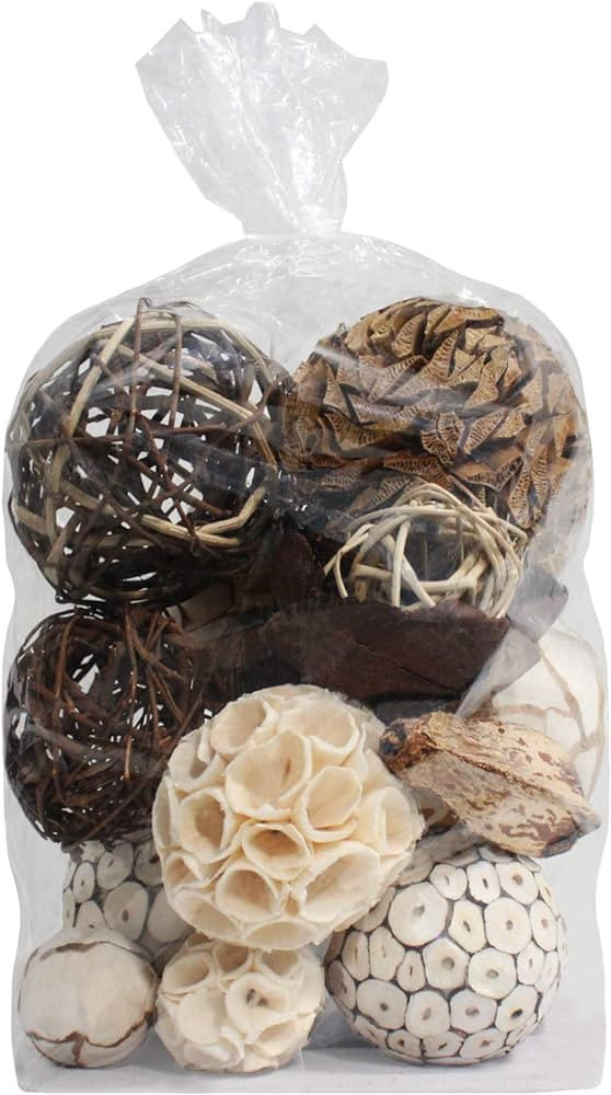 Blue Donuts Decorative Balls for Centerpiece – Decorative Bowl Fillers, Assorted Rattan Wicker ... | Amazon (US)