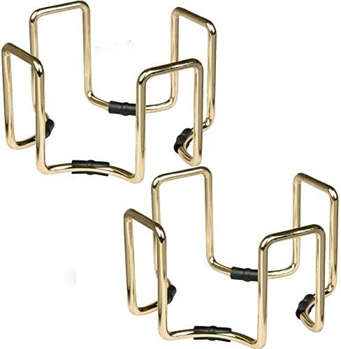D’Eco Octagon Gold Metal Coaster Holders, Fits 4-4.25in Coasters - Set of 2- for Easy Storage and Re | Amazon (US)