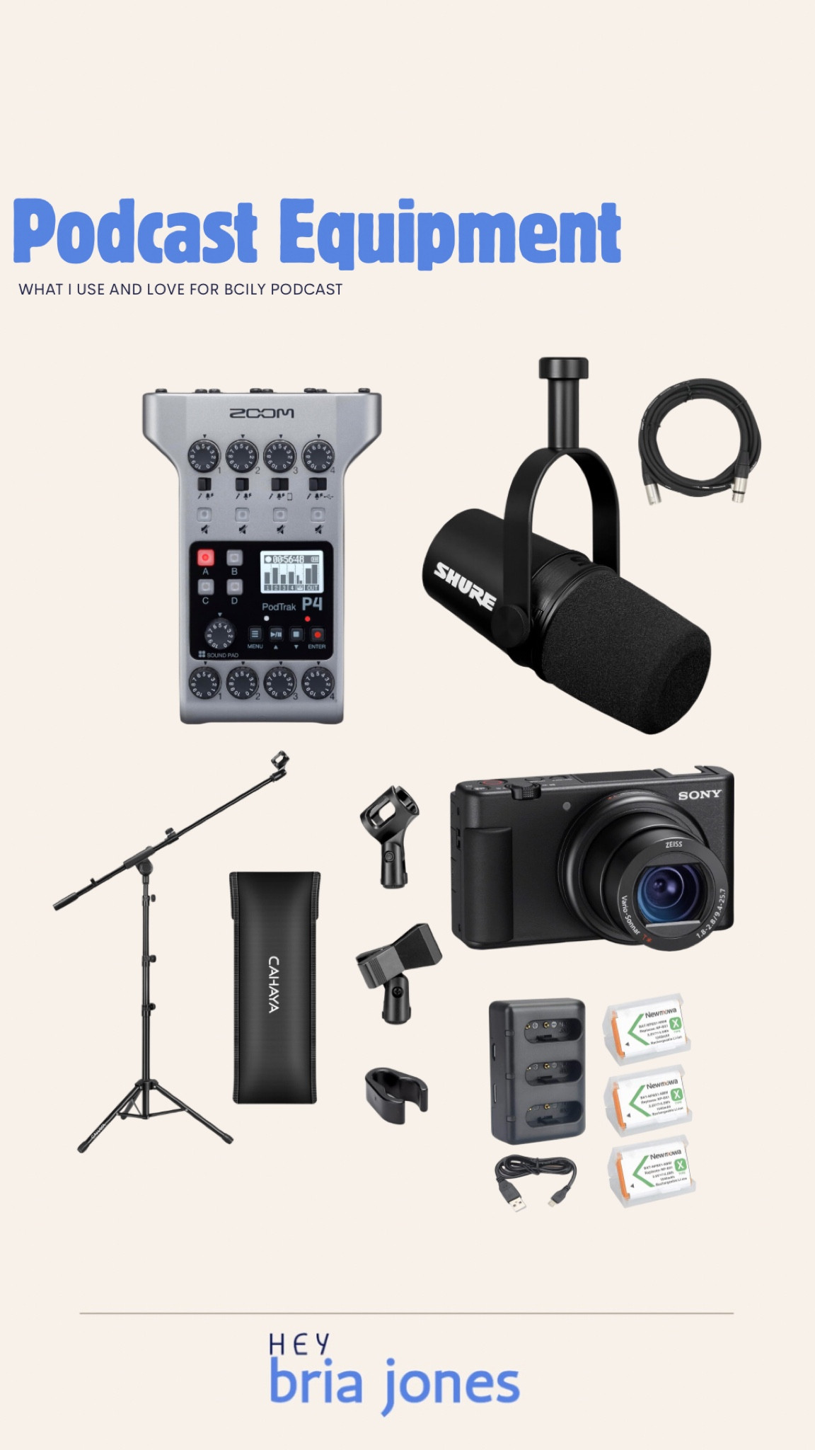 Here’s what I’ve been using faithfully for the Because I love You Podcast! I’m working on gathering more equipment and stepping up in my production. However, I NEEDED to share my absolute favs. Camera, microphone, batteries etc!

#LTKVideo