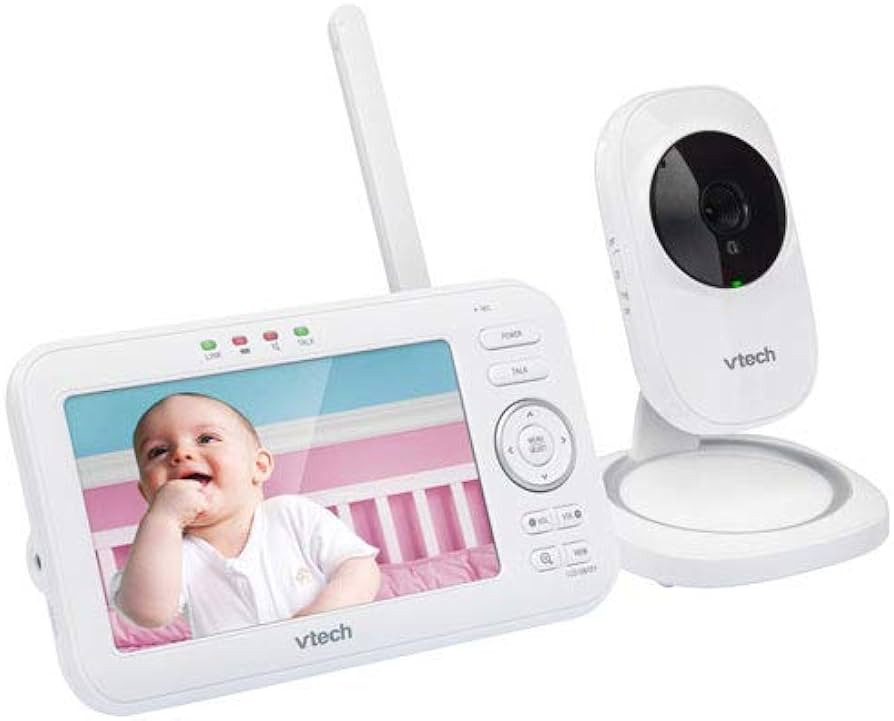 VTech Moniteur vidéo bébé 5 pouces avec vision nocturne et communication bidirectionnelle, bla... | Amazon (CA)