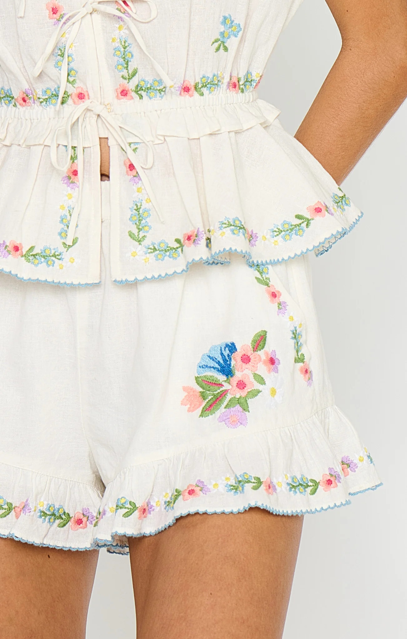 Cannes Shorts ~ Wild Meadow Embroidery | Show Me Your Mumu