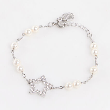Silver Tone Star Motif Bracelet | TK Maxx