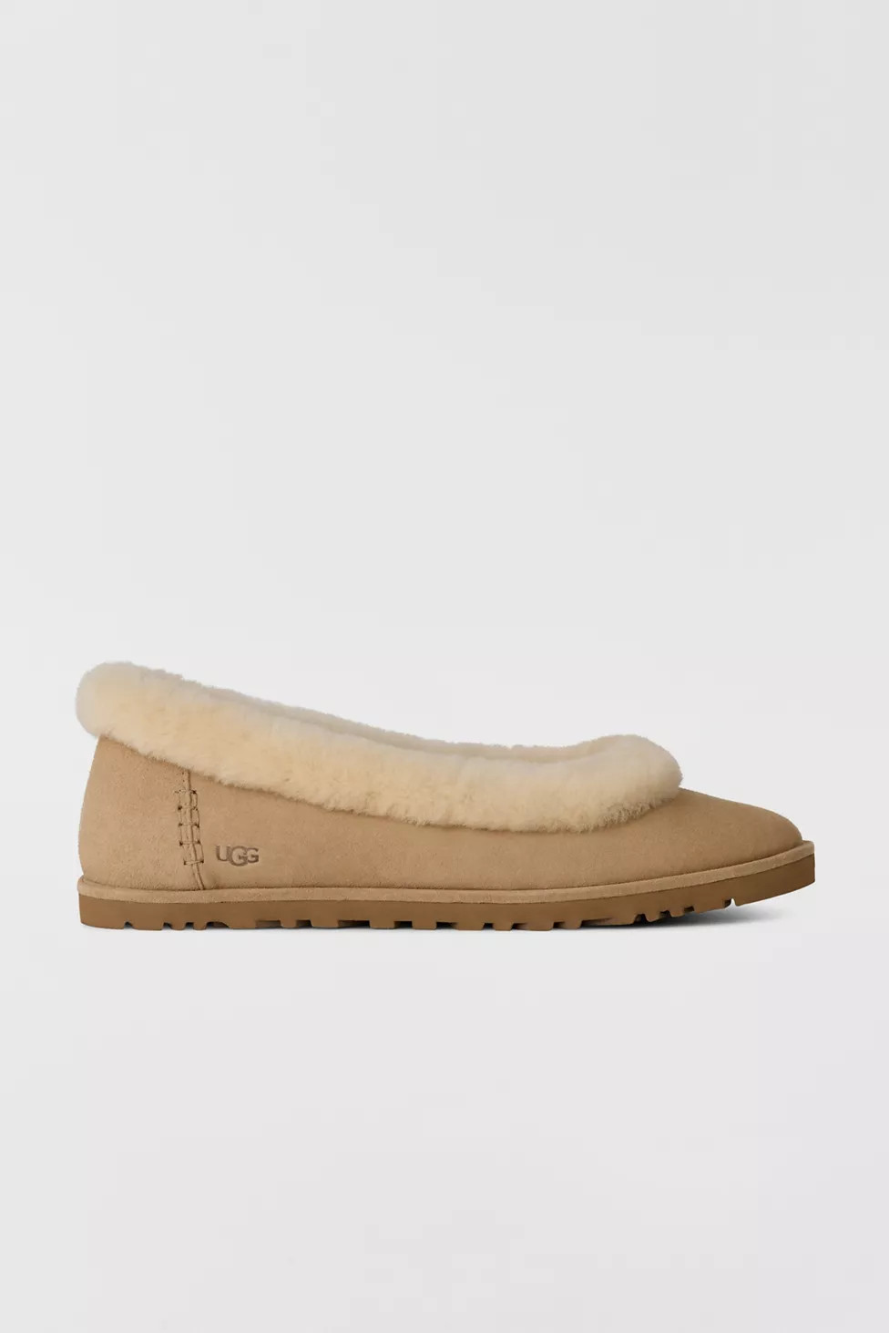 UGG Women's Zora Shearling Ballet Flat | Urban Outfitters (US and RoW)