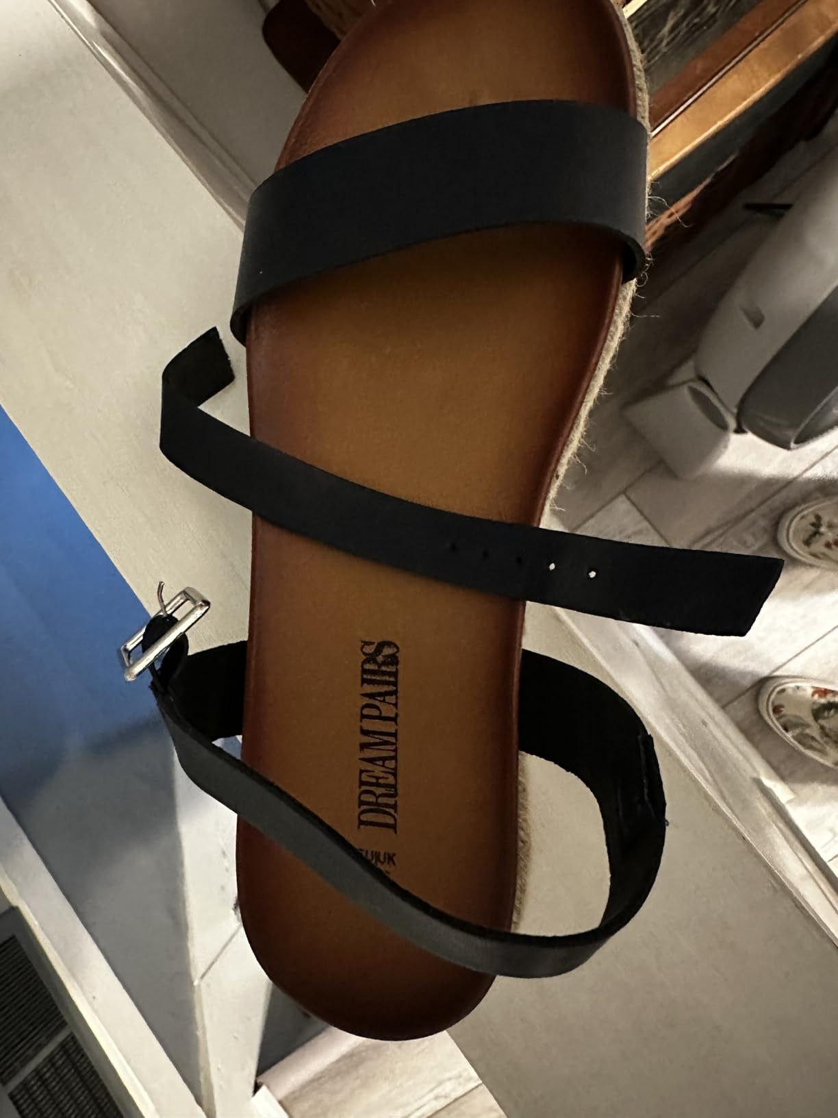 DREAM PAIRS Women’s Open Toe Ankle Strap Espadrille Casual Flatform Platform Wedge Sandals | Amazon (US)