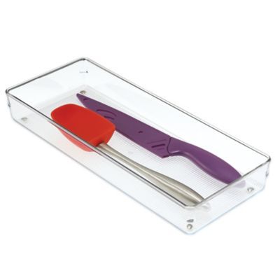 iDesign® Linus Acrylic 6-Inch x 15-Inch Drawer Organizer | Bed Bath & Beyond