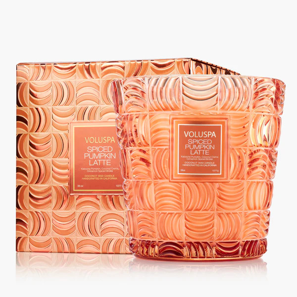 Spiced Pumpkin Latte - 3 Wick Hearth Candle | Voluspa