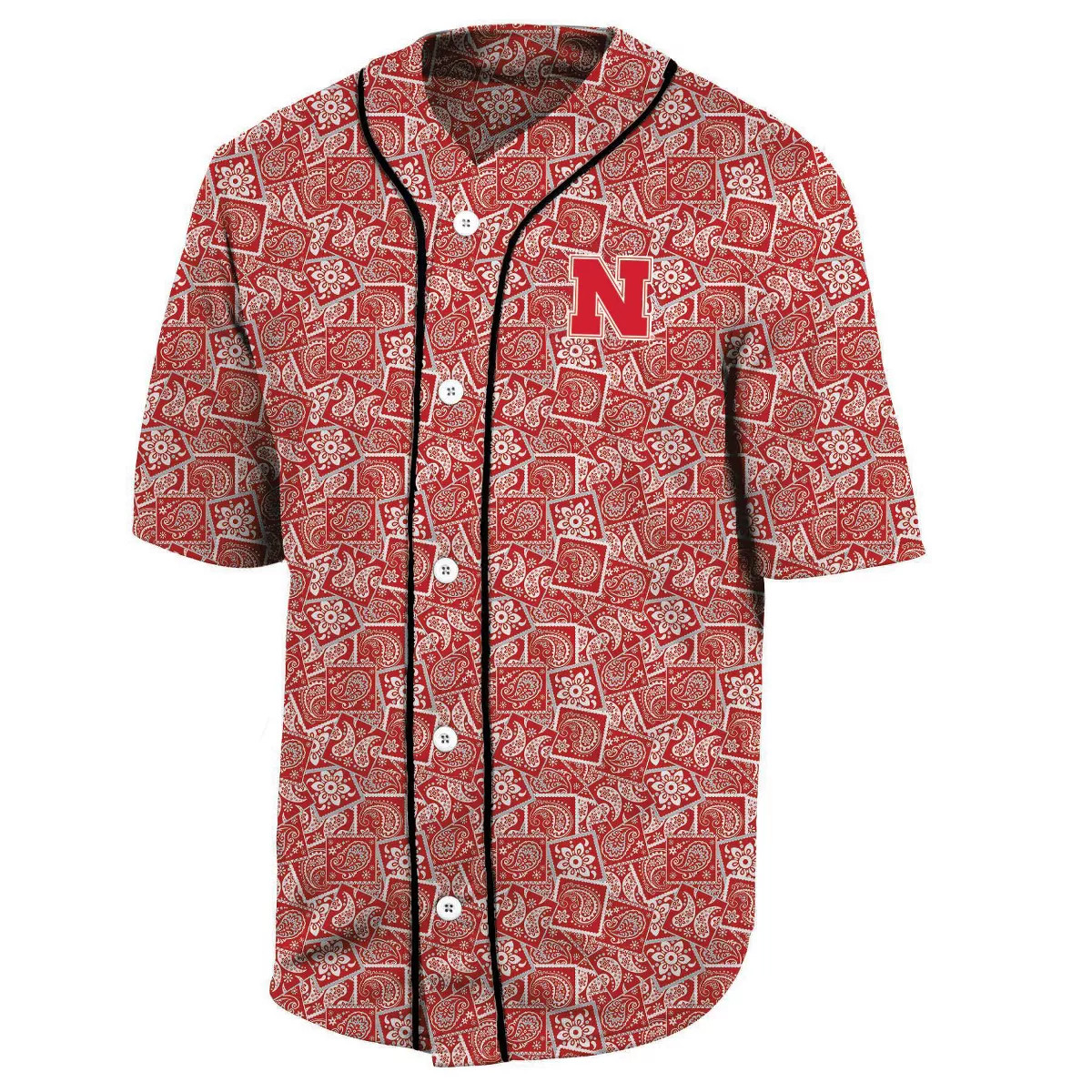 NCAA Nebraska Cornhuskers Men's Baseball Jersey - M | Target