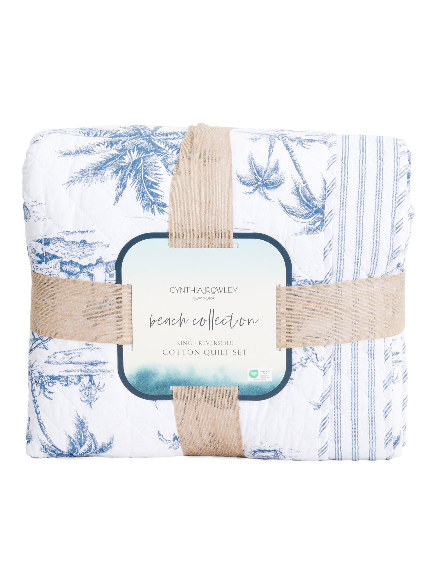 cotton capri toile quilt set | TJ Maxx