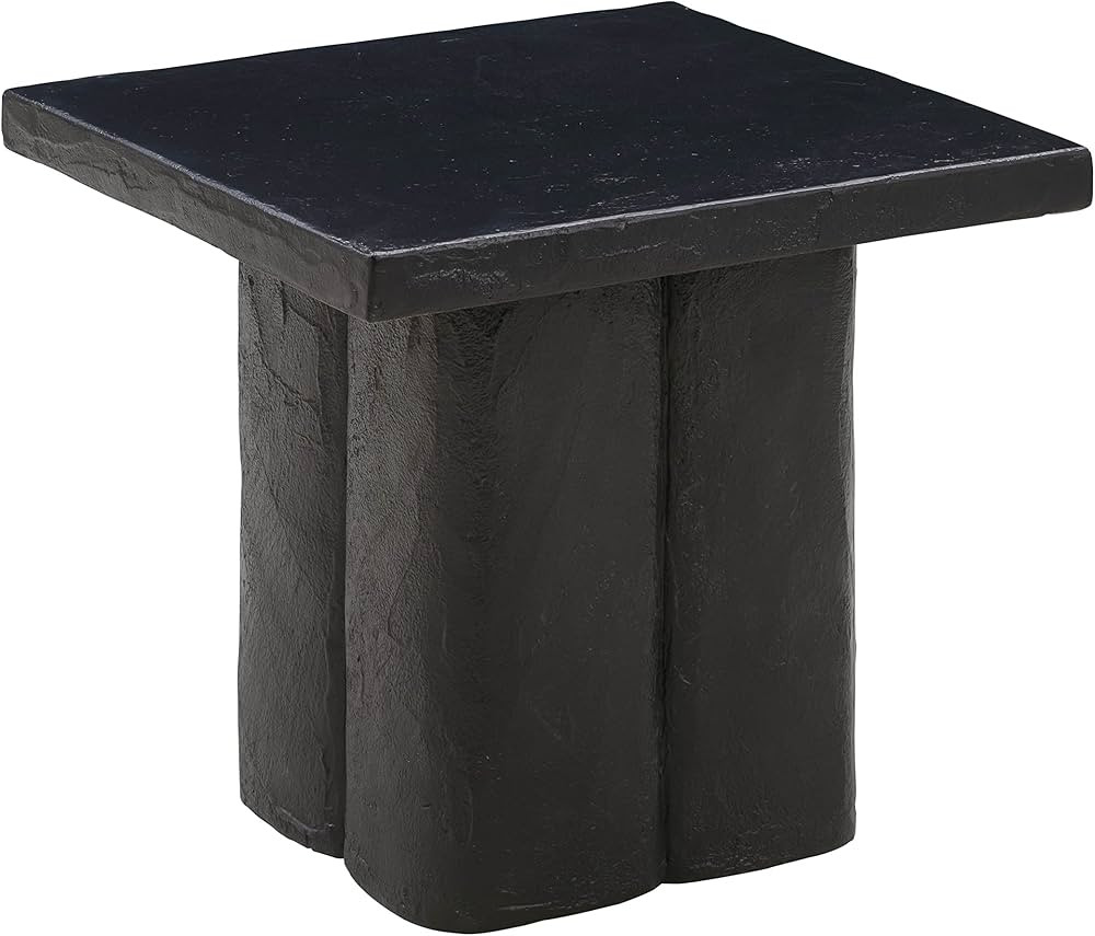 Tov Furniture Kayla Concrete Side Table (Black) | Amazon (US)