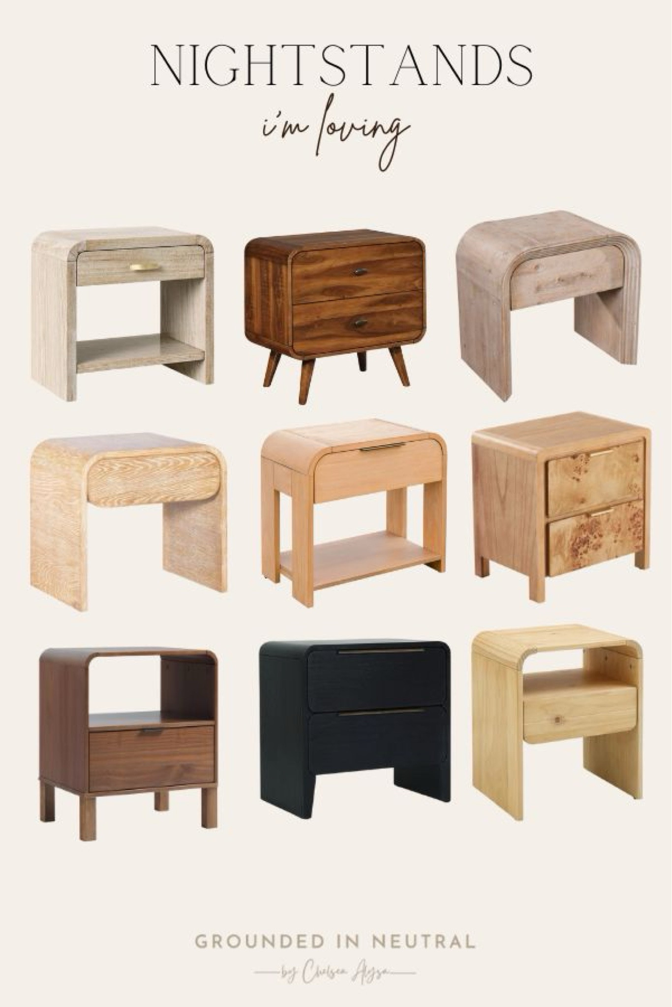 Nightstands I'm loving. These curved style is trending and these options are perfect for any bedroom. 

#LTKStyleTip #LTKSeasonal #LTKHome
