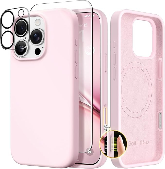 GolbinBox Magnetic for iPhone 16 Pro Max Case, Compatible with MagSafe, Screen Protector + Camera... | Amazon (US)