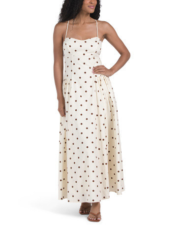 Polka Dot Maxi Dress For Women, Cotton | TJ Maxx