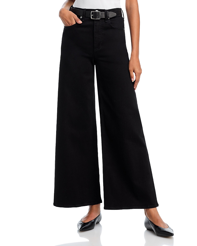 rag & bone Flexi Sofie High Rise Wide Leg Jeans in Black | Bloomingdale's (US)