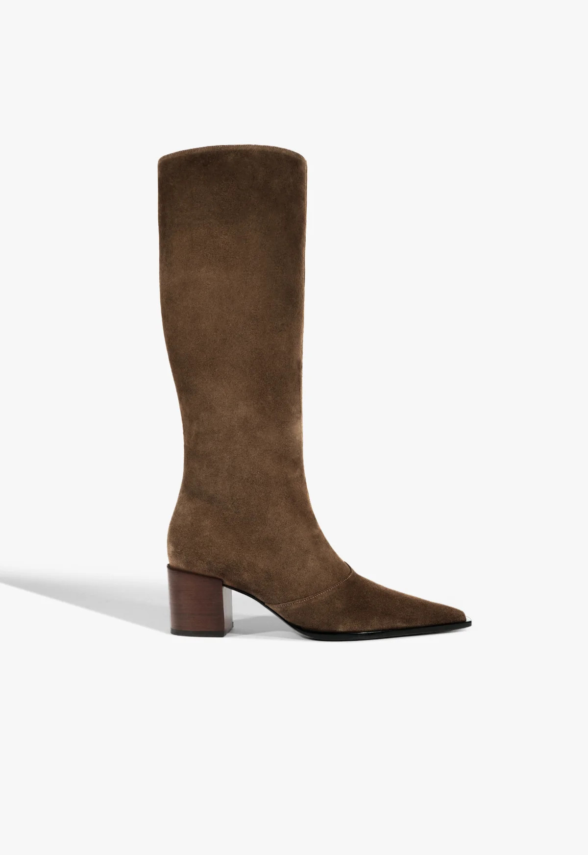Brown Suede Boot Raffaela Up Mid | SCHUTZ | Schutz (US)