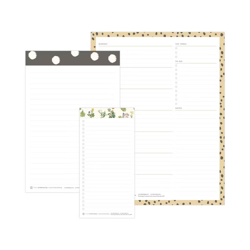 3pk The Everygirl Notepad Assorted Non-Dated - Blue Sky | Target