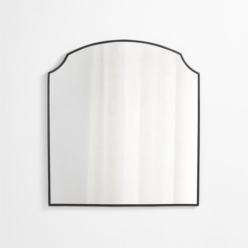 Emmy Black Wall Mirror + Reviews | Crate and Barrel | Crate & Barrel