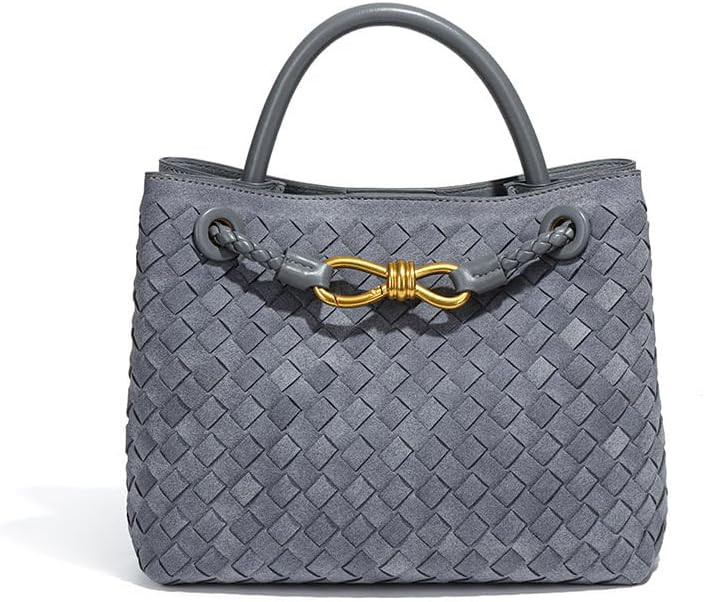 Woven Tote Bag for Women Leather Shoulder Handbag Designer Top Handle Purses | Amazon (US)