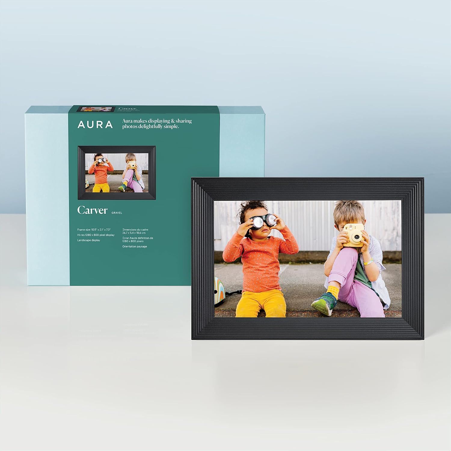 Aura Carver HD Smart Digital Picture Frame 10.1 Inch WiFi Cloud Digital Photo Frame, Free Unlimit... | Amazon (US)