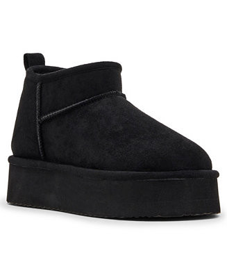 Madden Girl Women's Brave Cozy Mini Platform Booties - Macy's | Macy's