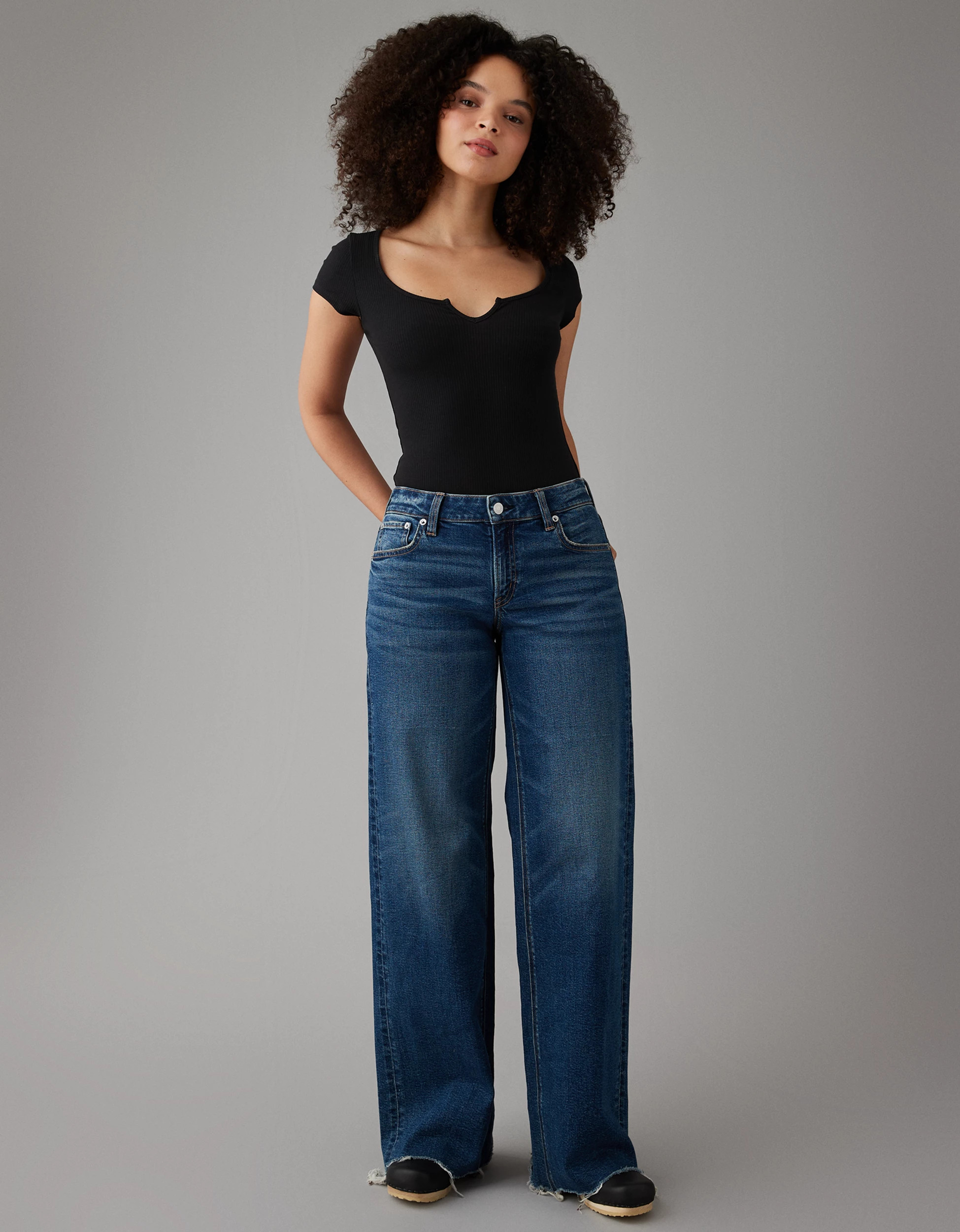 AE Notch Neck Bodysuit | American Eagle Outfitters (US & CA)