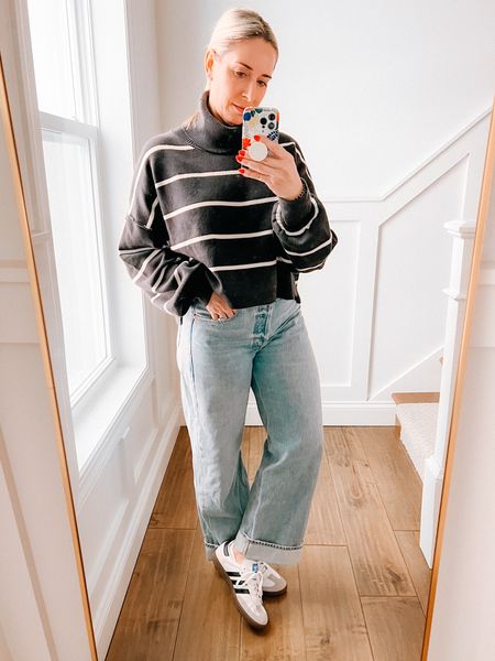 Favorite Free People Top on Sale!

Stripe Top but free people no credible soft and feels like a sweatshirt. Size down. 

Citizens Ayla jeans - size down

Adidas Sambas 

#freepeople #salealert #widelegjeans adidas #everydaylook



#LTKstyletip #LTKsalealert #LTKover40