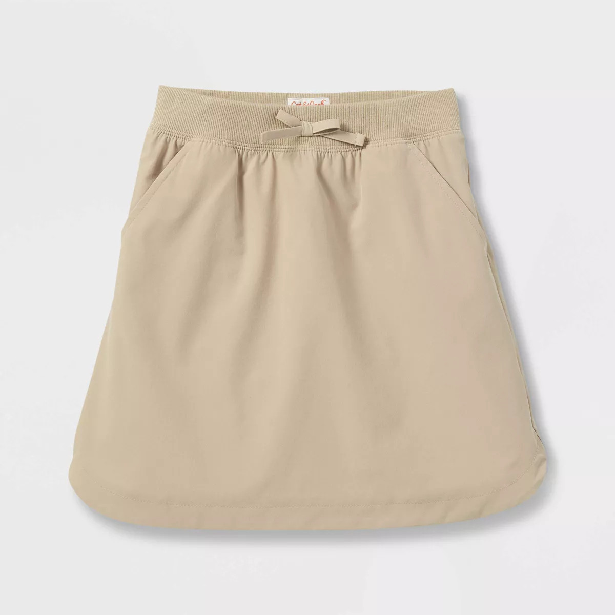 Girls' Woven Performance Uniform Skort - Cat & Jack™ Khaki | Target
