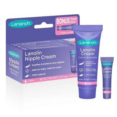 Lansinoh Lanolin Nipple Cream for Breastfeeding, 1.41oz with 40gr Bonus Tube | Target