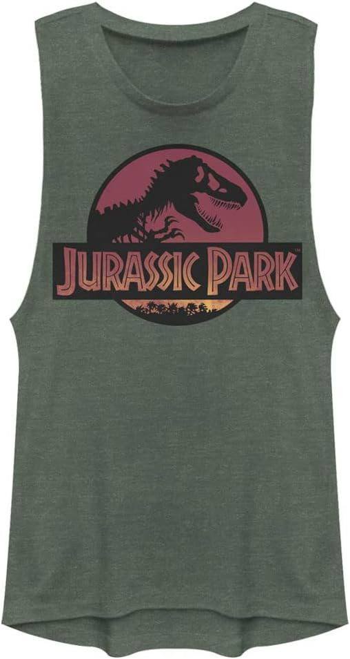 Jurassic Park Safari Logo Women's Muscle Tank | Amazon (US)