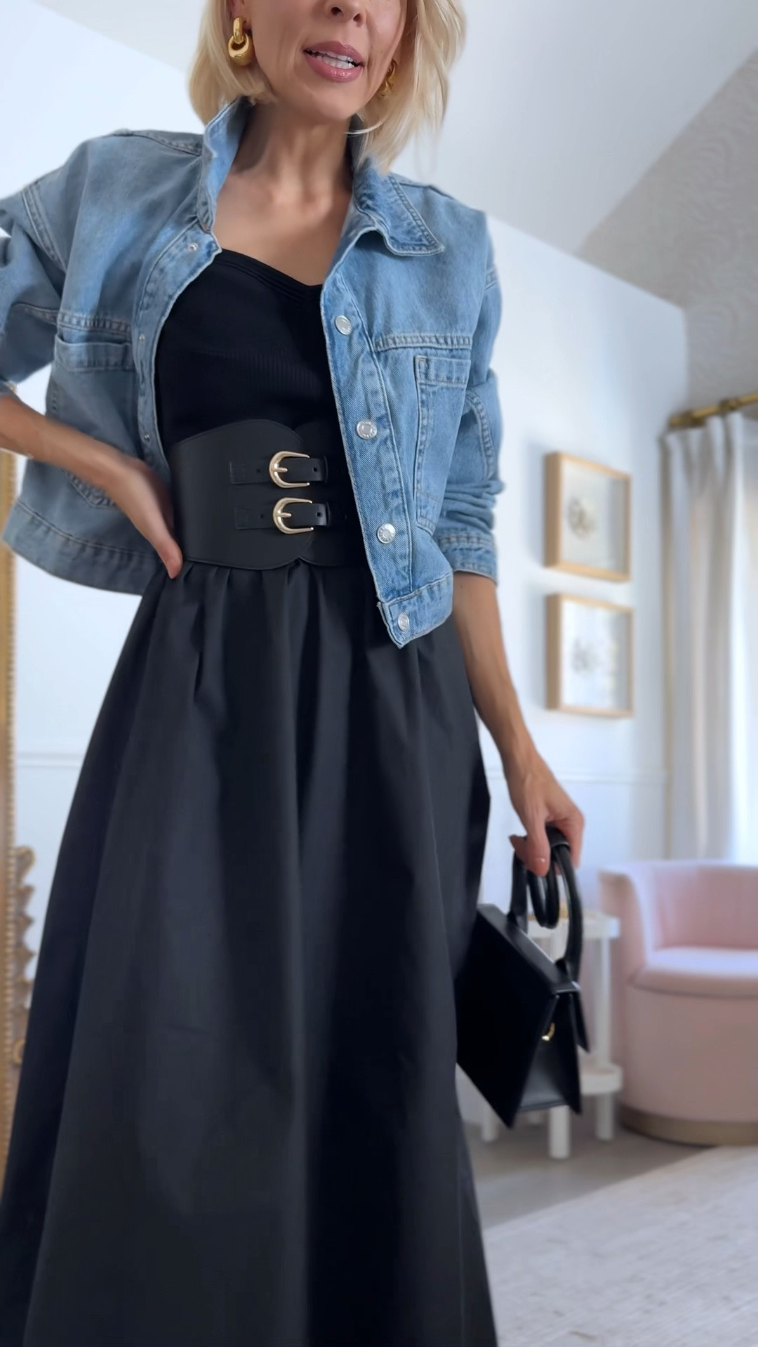 The perfect little dress for layering. This cropped denim jacket is my go-to  

#LTKSaleAlert #LTKFindsUnder100 #LTKFindsUnder50