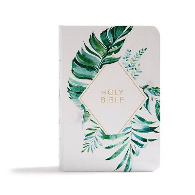 CSB On-The-Go Bible, White Floral Textured Leathertouch - by  Csb Bibles by Holman (Leather Bound... | Target