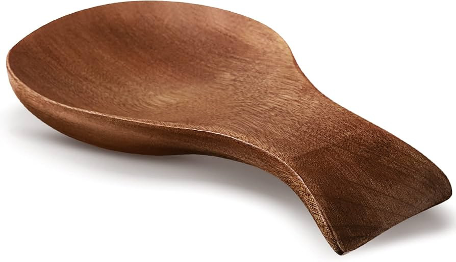 Acacia Wood Spoon Rest for Stove Top Bamboo Holder for Spatula Wood Rest for Kitchen, Counter Spo... | Amazon (US)