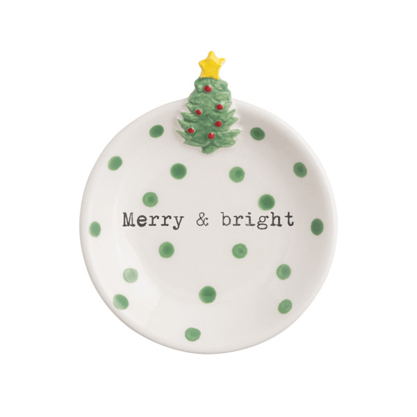 Christmas Tree Trinket Tray | Mud Pie