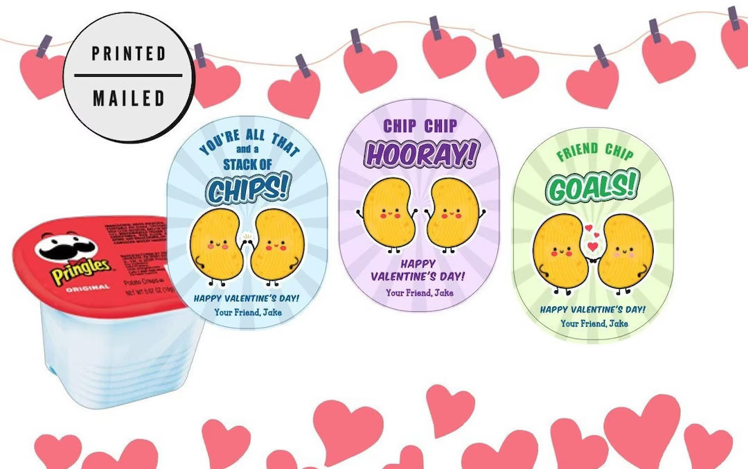  Chip Stickers Personalized Valentine's Day - Etsy | Etsy (US)