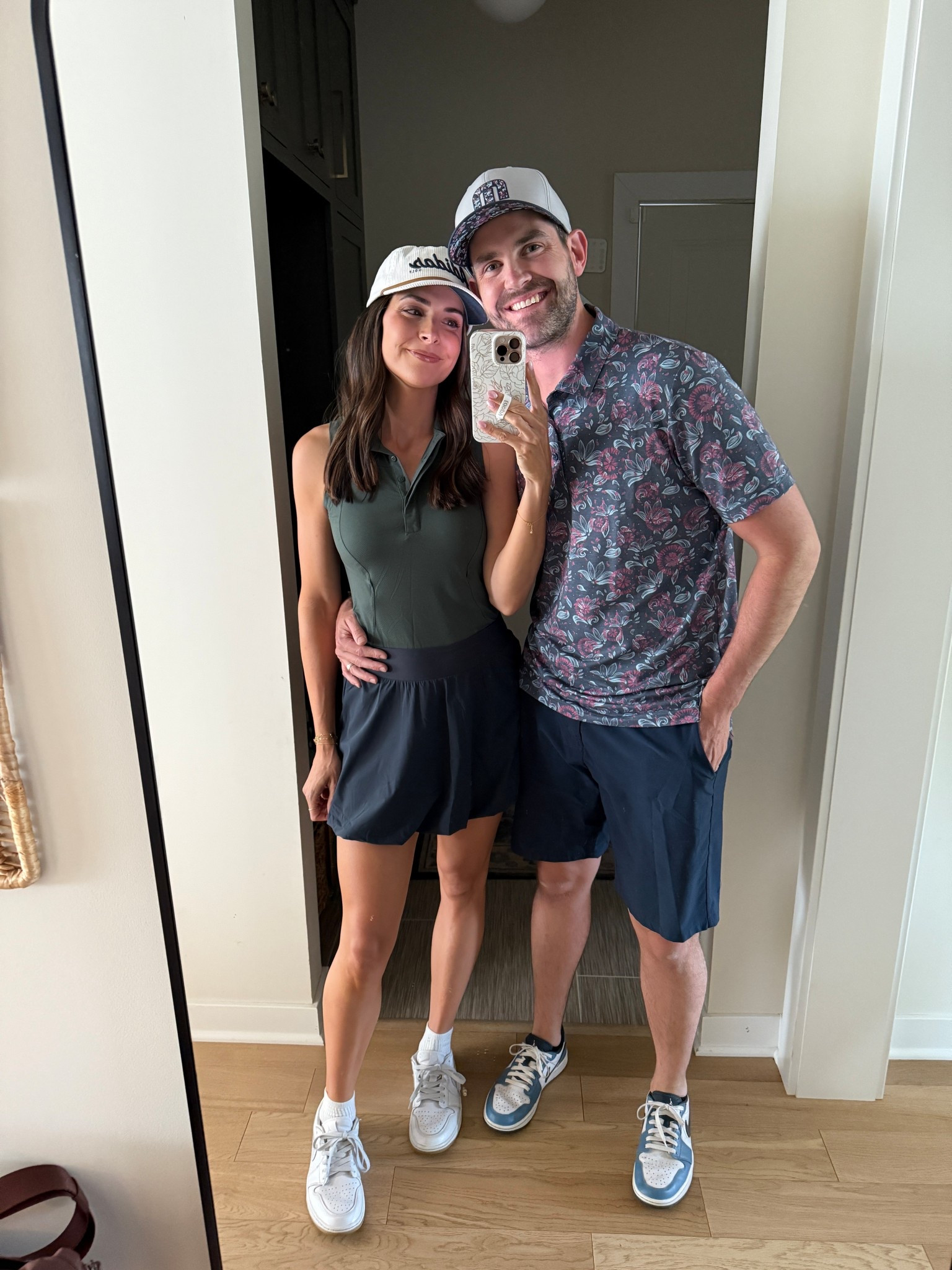 His & hers golf outfits ⛳️ 

Me—
Polo: size down (4) 
Bubble skirt/skort: true to size (S) 
Golf sneakers: true to size (unisex sizing) 

Tom—
Polo: tts size L
Shorts: tts 35


#LTKActive #LTKMens #LTKStyleTip