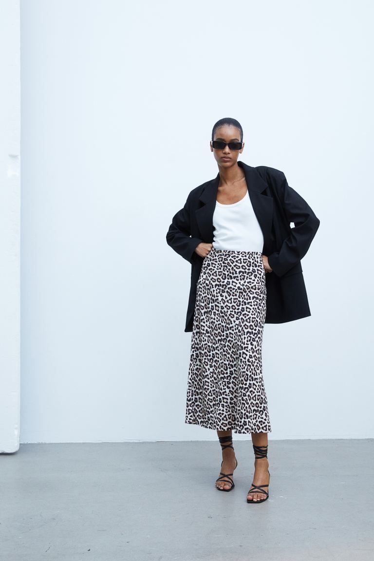 Patterned Crêped Skirt | H&M (US + CA)