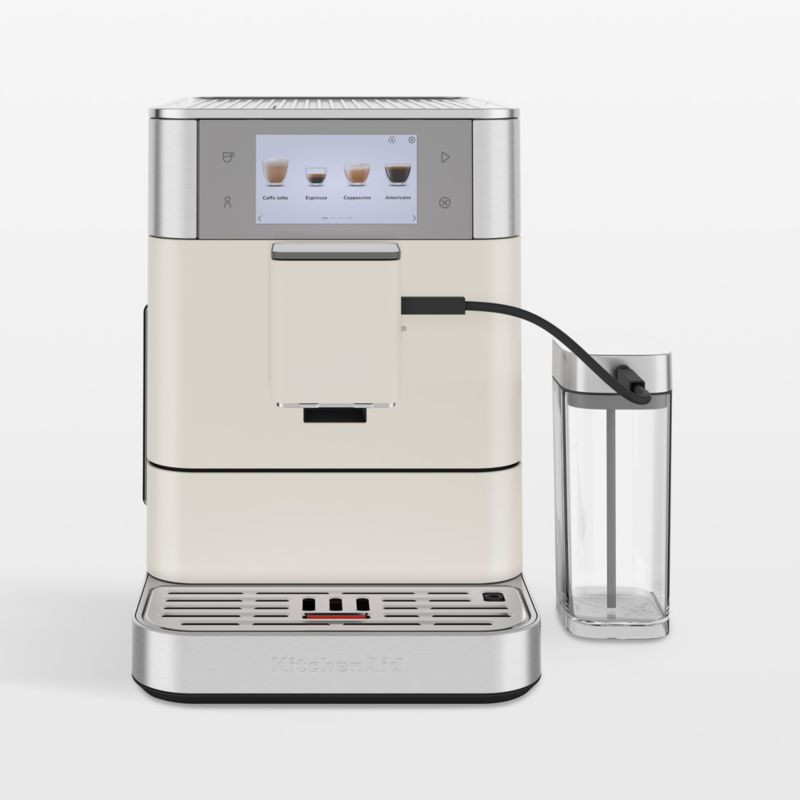 KitchenAid KF8 Fully Automatic Espresso Machine in Porcelain White + Reviews | Crate & Barrel | Crate & Barrel