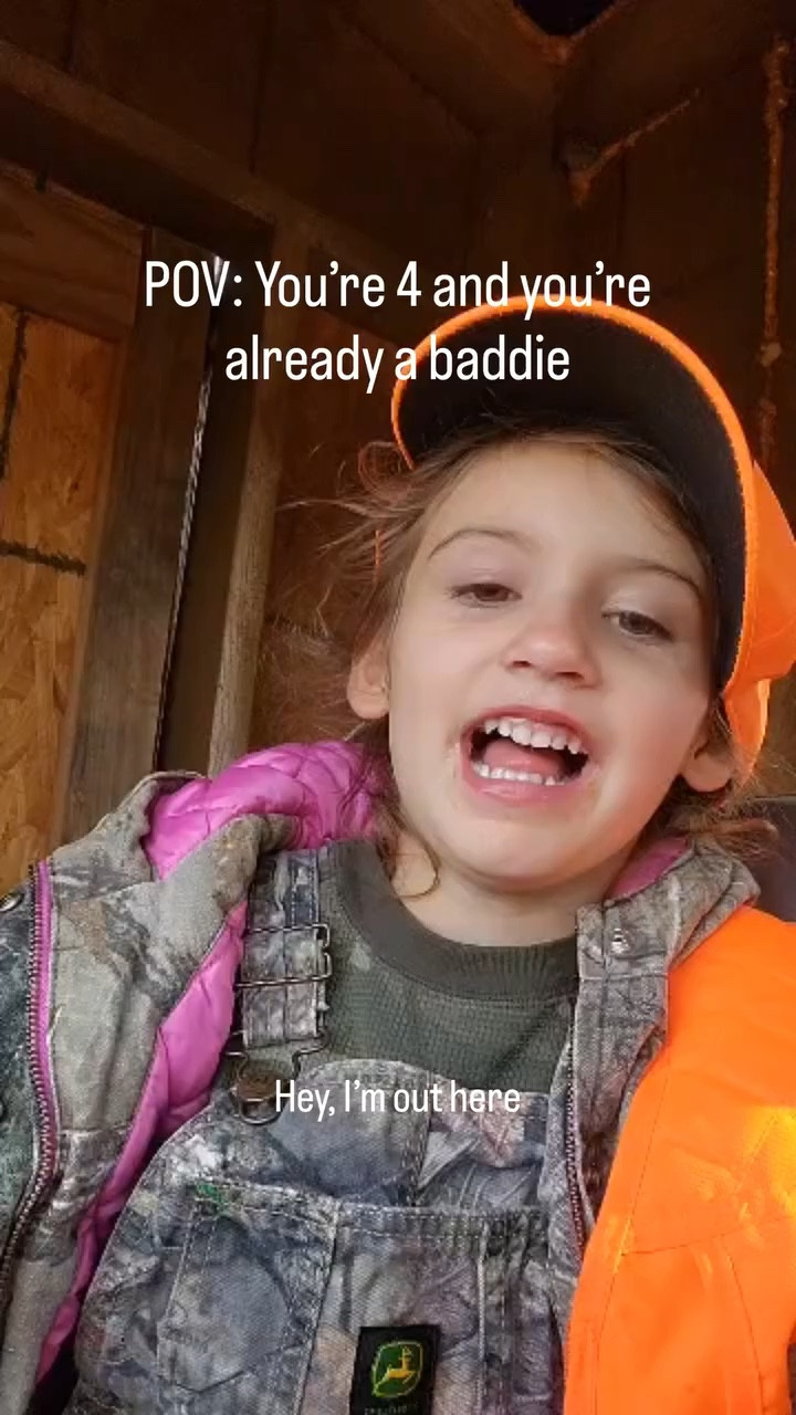 The confidence and smack talk comes naturally to this one.

#yourfavoriteinfluencerinthewild #missourifarms #deerseason

#LTKKids #LTKOver40 #LTKActive