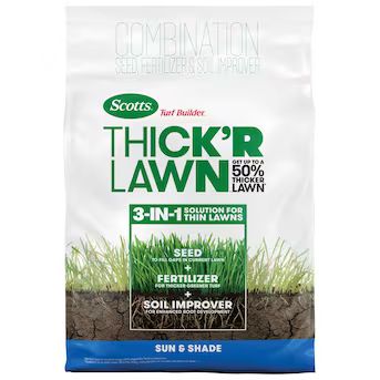Scotts Turf Builder Thick'R Lawn 12-lb Sun and Shade Lawn Repair Mix | Lowe's