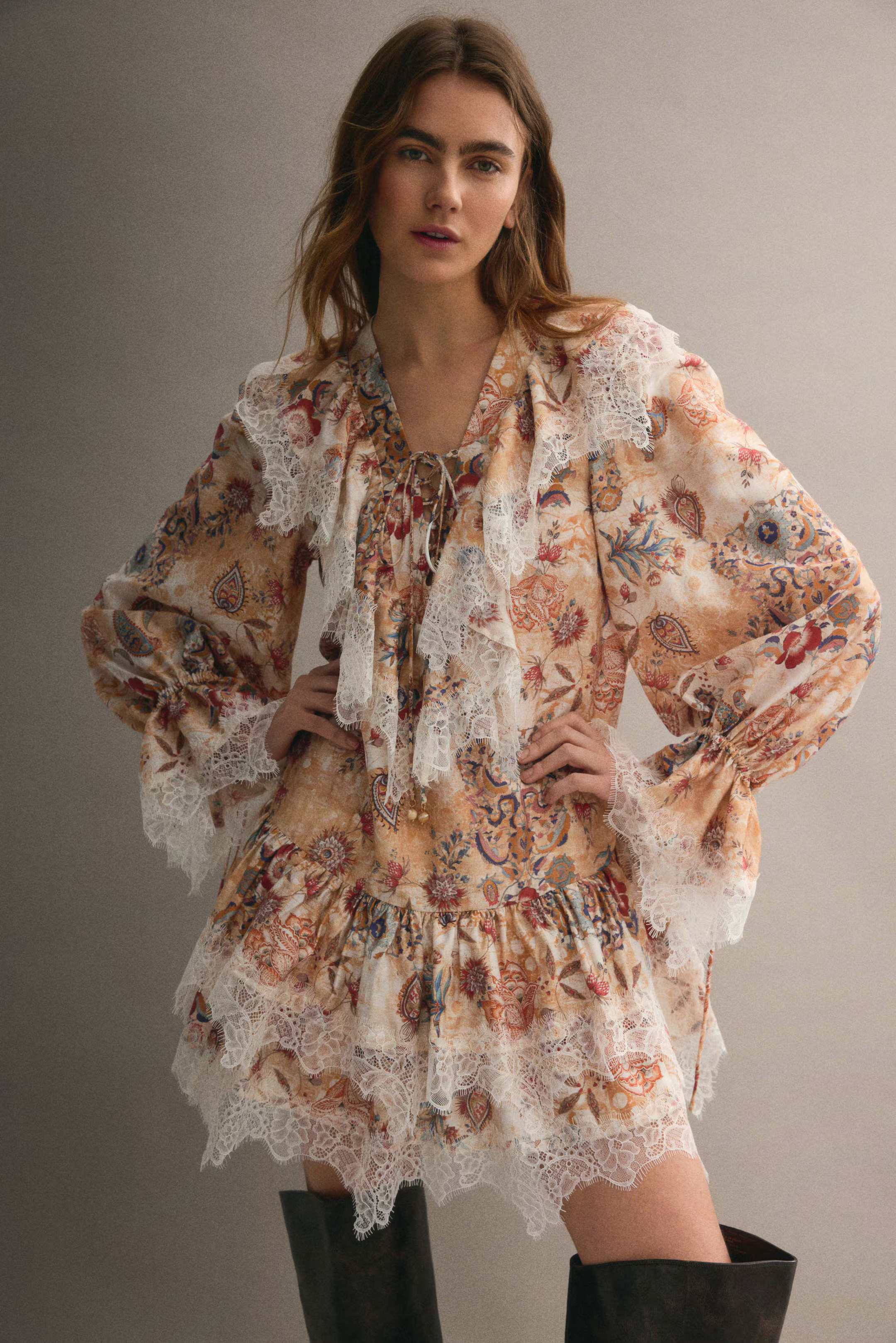 Lace-Trimmed Dress | H&M (US + CA)