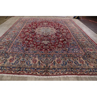 One-of-a-Kind Hand-Knotted Red 9'11" x 12'6" Wool Area Rug | Wayfair North America