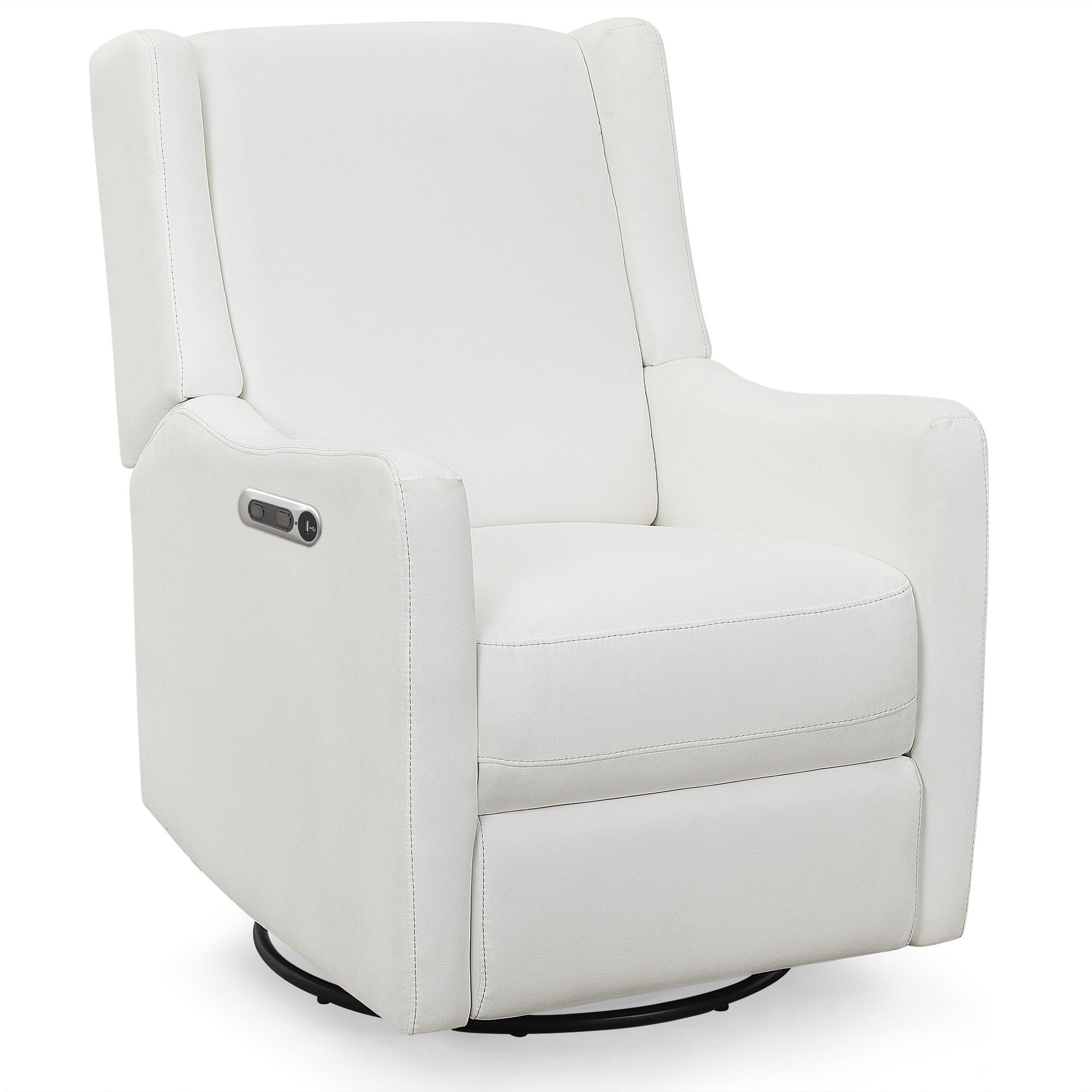 Delta Children Mercer Electronic Power Recliner and Swivel Glider with USB and Type-C Ports in Li... | Walmart (US)