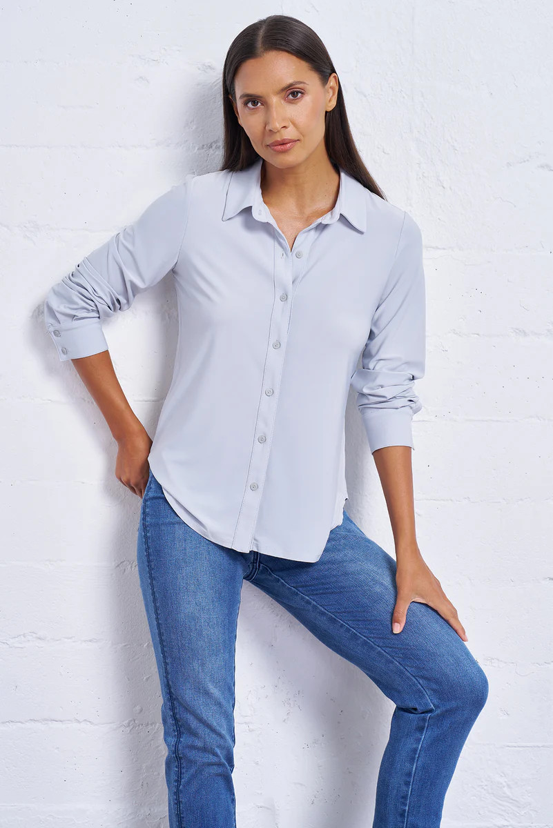 Women's Button Down Shirt | Katherine Buttondown | Franne Golde | Franne Golde