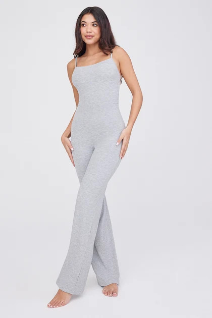 365 SCULPTING LOUNGE CAMI JUMPSUIT - GREY MARL | TALA (UK)