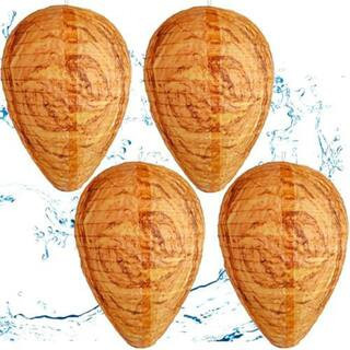 Outdoor Wasp Hornet Decoy Trap with Realistic Waterproof Fabric Easy Hanging Foldable Design 4-Pack | The Home Depot