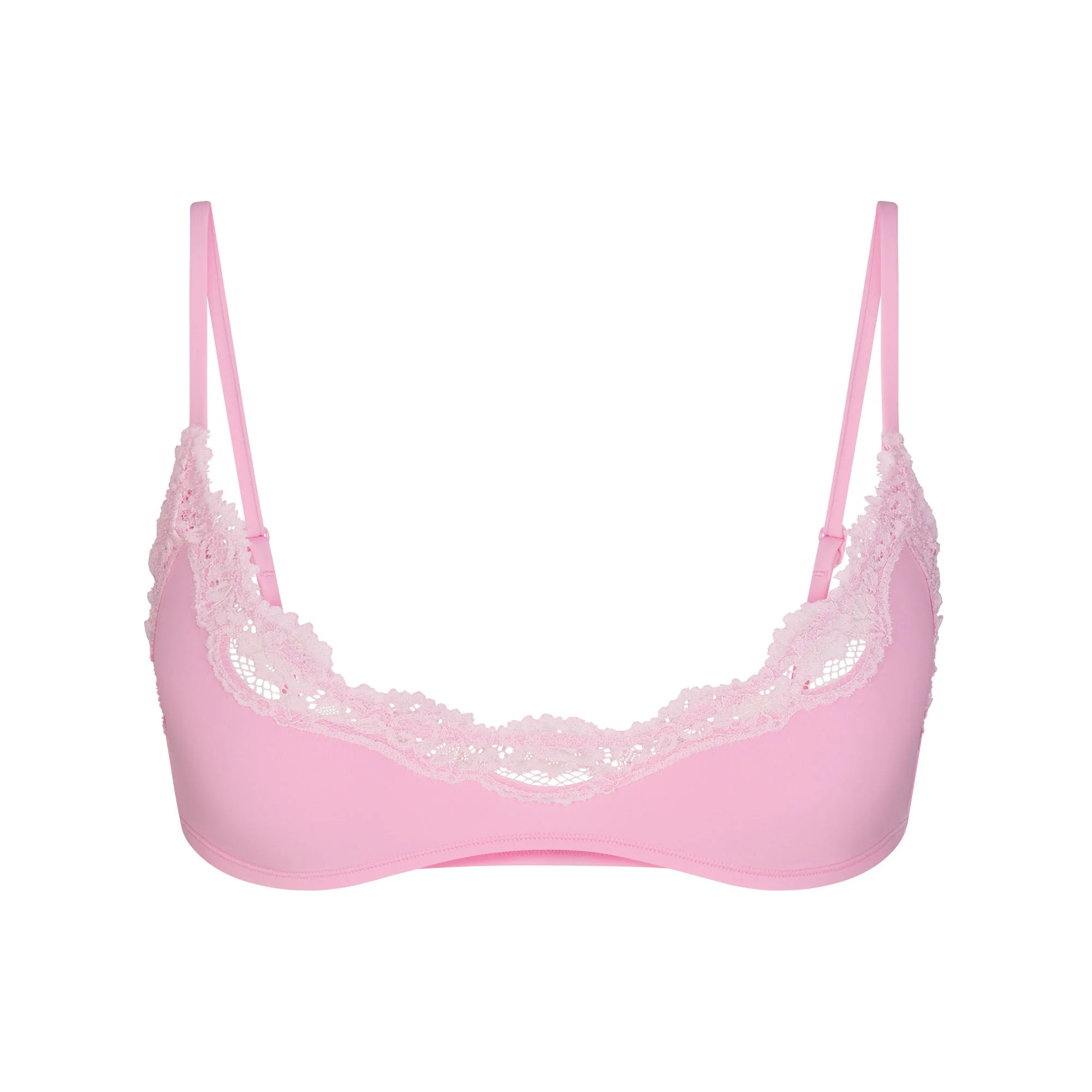 FITS EVERYBODY LACE SCOOP BRALETTE | BUBBLE GUM TONAL | SKIMS | SKIMS (US)