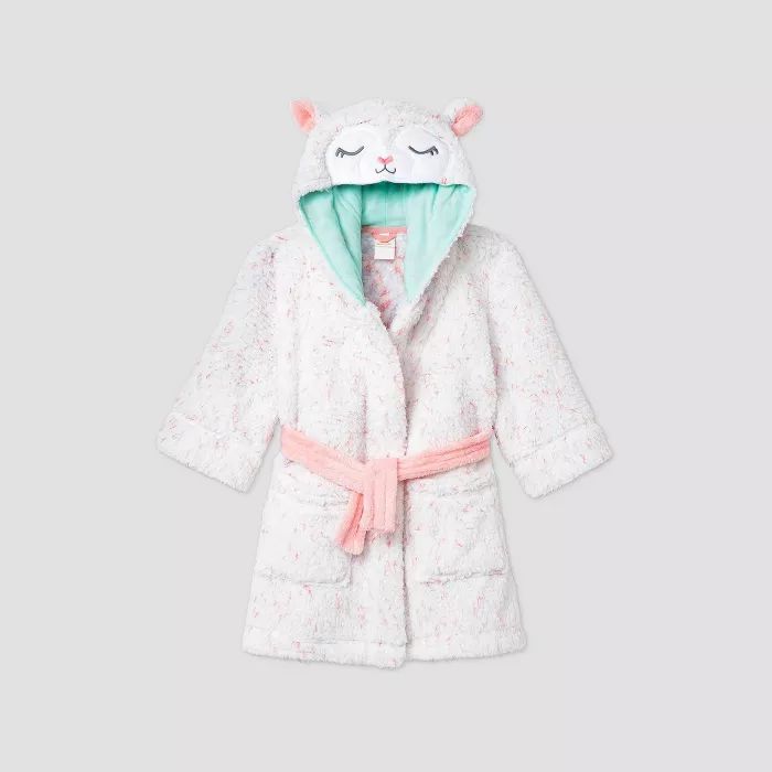 Toddler Girls' Llamacorn Robe - Cat & Jack™ Cream | Target