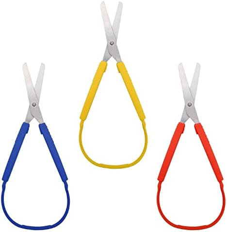 3Pcs Loop Scissors, Windspeed Spring Scissors Mini Training Loop Scissors Loop Scissors Colorful ... | Amazon (US)