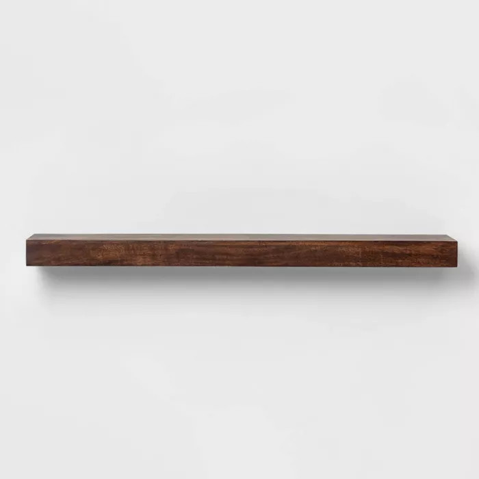 Wood Block Wall Shelf Walnut - Threshold™ | Target