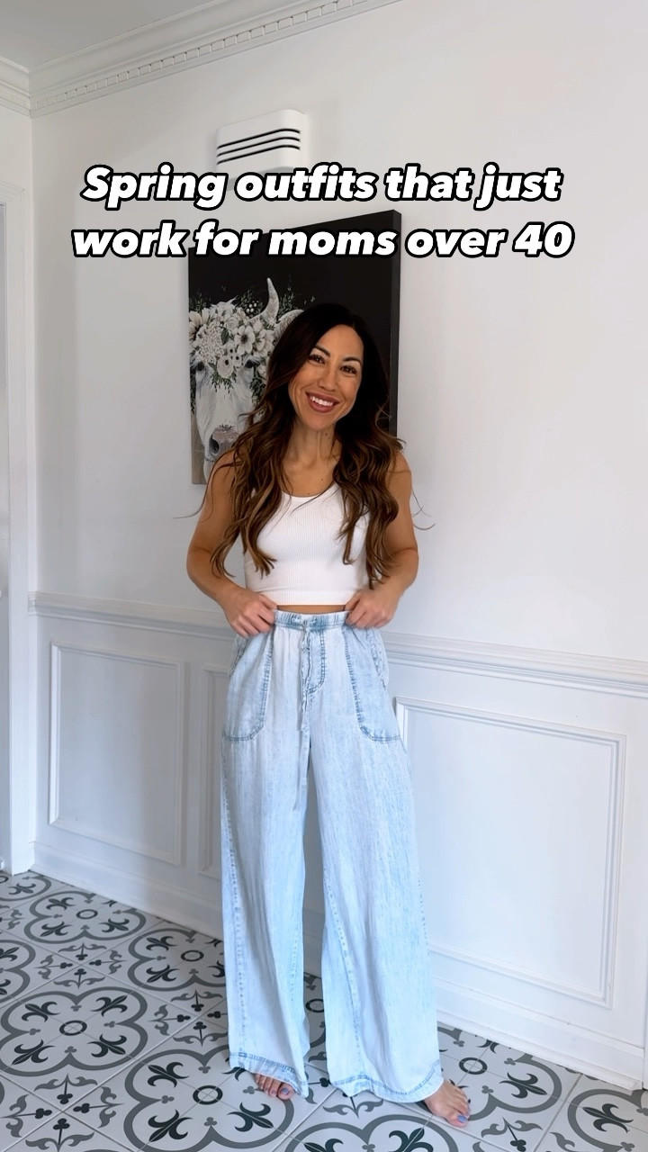 Well this outfit is an absolute dream. Chambray is one of my absolute fabrics for spring and summer and this set couldn’t be cuter or more comfortable to wear. Use my code TAMMYSP24 to save 20% off @splendidla. 

Xs pants. Xs tank. Small button down. Splendid. Matching sets, chambray, palazzo pants, vacation outfit 

#LTKsalealert #LTKover40