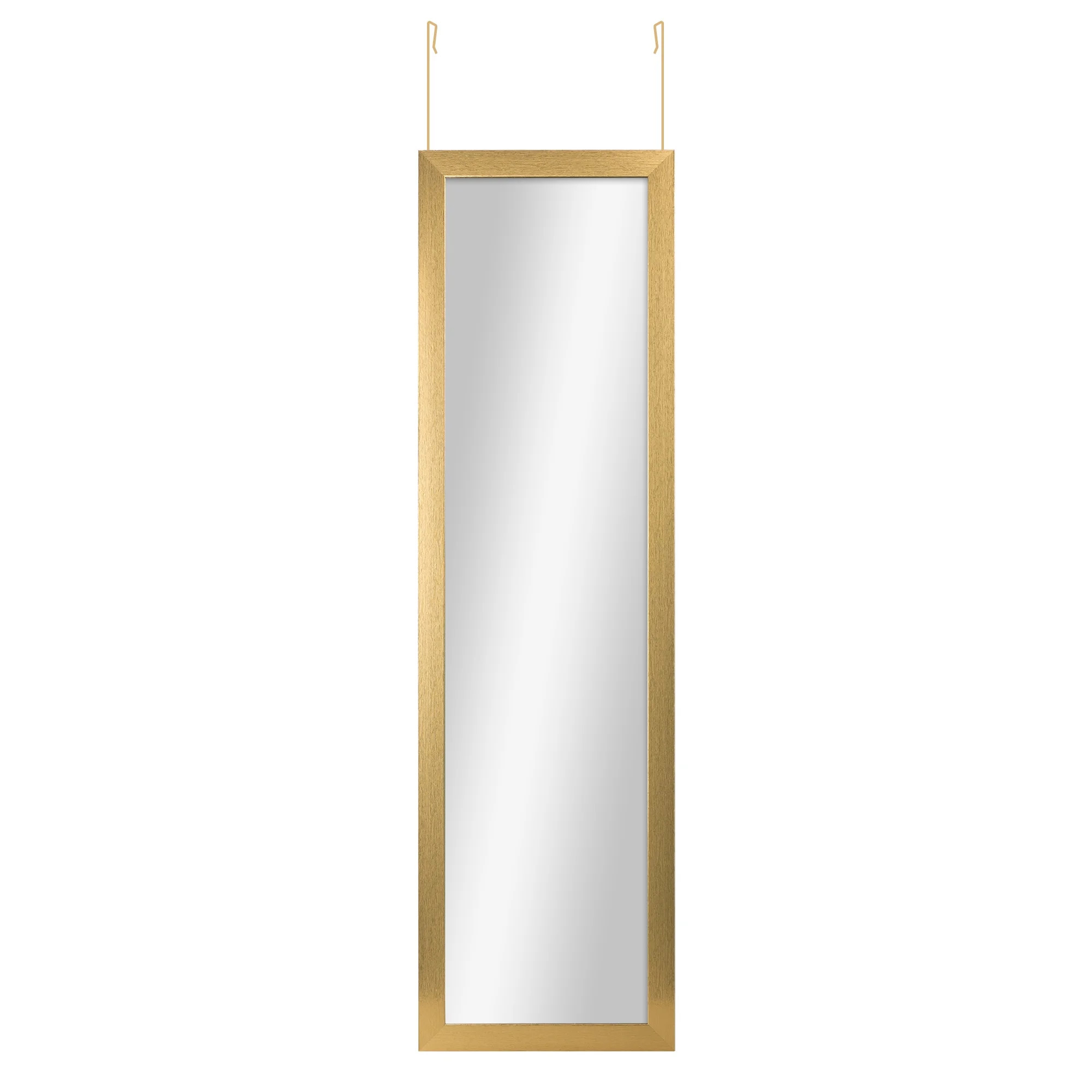 Mainstays 14.25" x 50.25" Gold Over the Door Mirror | Walmart (US)